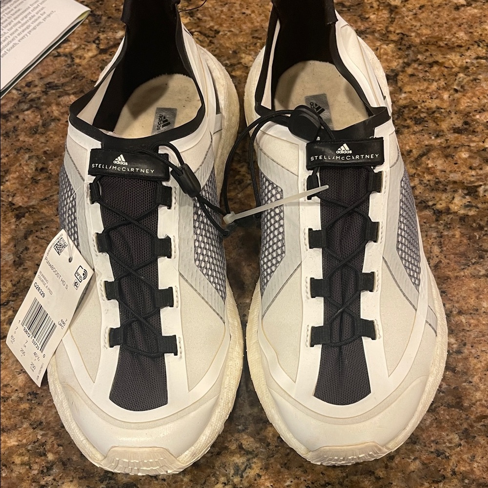 Adidas by Stella McCartney White and Black Athletic Sneakers